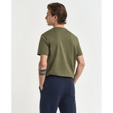 GANT Regular Fit Shield T-Shirt In Moss Green