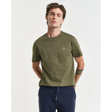 GANT Regular Fit Shield T-Shirt In Moss Green
