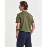 GANT Regular Fit Shield T-Shirt In Moss Green