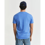 GANT Regular Fit Shield T-Shirt In Perfect Blue