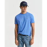 GANT Regular Fit Shield T-Shirt In Perfect Blue