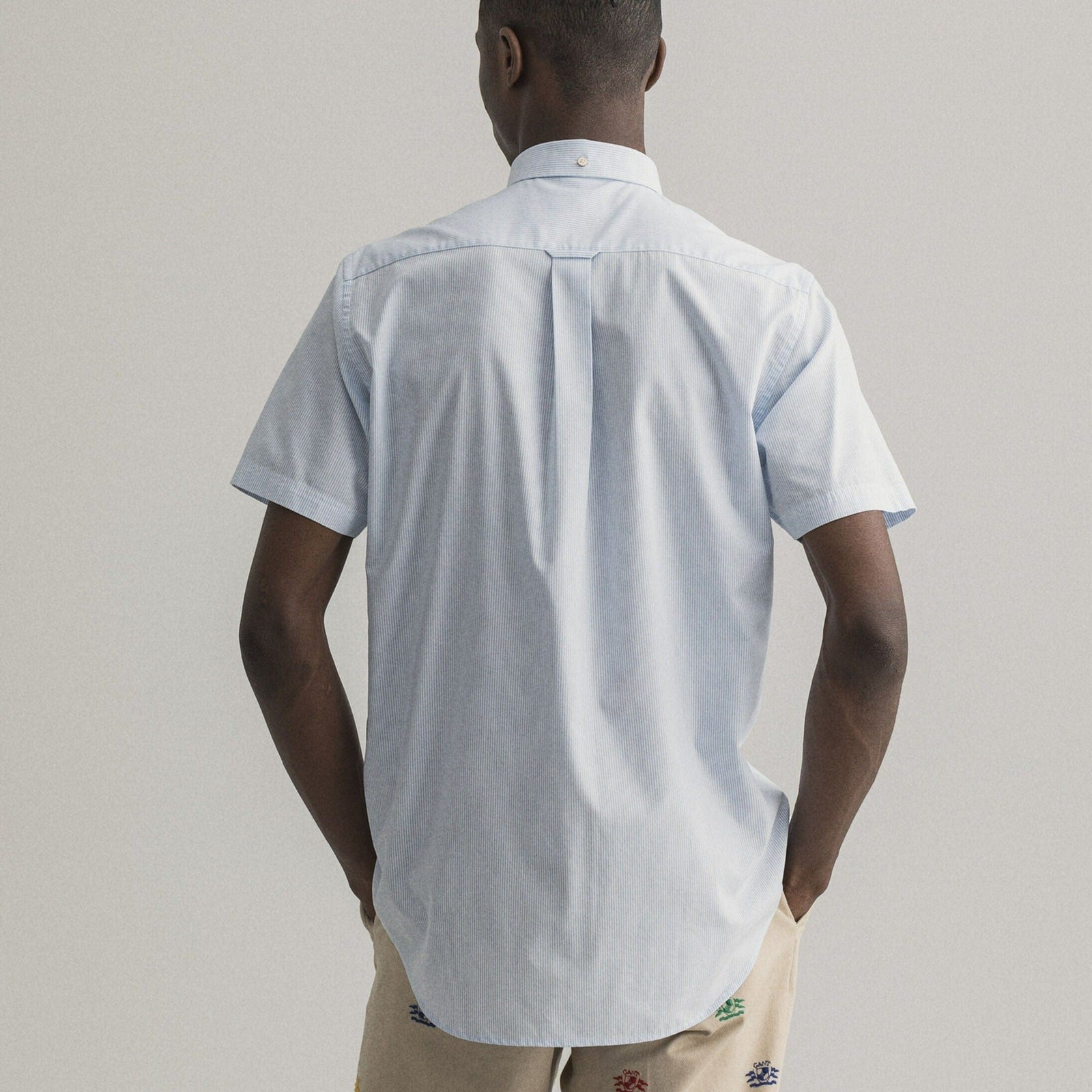 GANT REG BROADCLOTH BANKER BD, Camicia Uomo, Blu ( CAPRI BLUE ), L GANT REG BROADCLOTH BANKER BD, Camicia Uomo, Blu ( CAPRI BLUE ), L