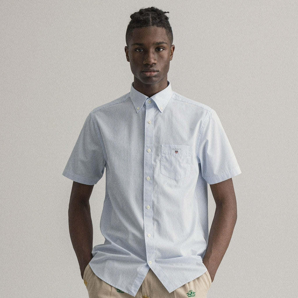GANT REG OXFORD SHIRT, Camicia Uomo, Blu ( LIGHT BLUE ), S