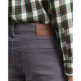 GANT Regular Fit Soft Twill Jeans In Antracite