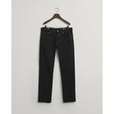 GANT Regular Fit Soft Twill Jeans In Black