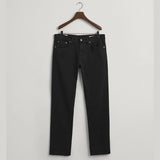GANT Regular Fit Soft Twill Jeans in Black