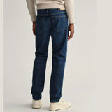 GANT Regular Fit Straight Jean Mid Blue