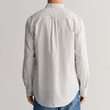 Gant Regular Fit Striped Archive Oxford Shirt in Eggshell