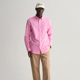 GANT Regular Fit Striped Oxford Shirt Perky Pink