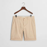GANT Regular Fit Sunfaded Chino Shorts In Dry Sand