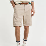 GANT Regular Fit Sunfaded Chino Shorts In Dry Sand