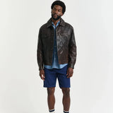 GANT Regular Fit Sunfaded Chino Shorts In Persian Blue