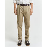 GANT Regular Fit Super Comfort Chinos In Dark Khaki
