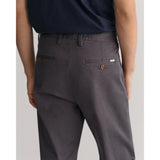 Gant Regular Fit Twill Chinos in Antracite