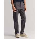 Gant Regular Fit Twill Chinos in Antracite