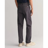 Gant Regular Fit Twill Chinos in Antracite