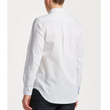 GANT Regular Long-sleeved Honeycomb Textured Shirt in Egg Shell