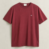 GANT Regular Shield T-Shirt In Deep Grape Wine