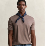 GANT Regular Shield T-Shirt In Faded Taupe
