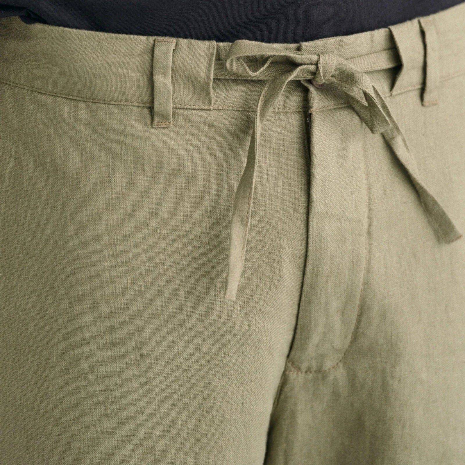 Gant Relaxed Fit Linen Drawstring Shorts in Dried Clay