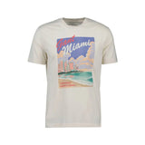 GANT Relaxed Fit Miami Graphic T-Shirt In Cream
