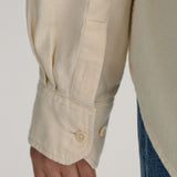 GANT Relaxed Fit Utility Shirt in Cream