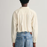 GANT Relaxed Fit Utility Shirt in Cream