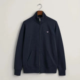 GANT Sacker Rib Full Zip In Evening Blue