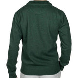 GANT Sacker Rib Half Zip In Tartan Green