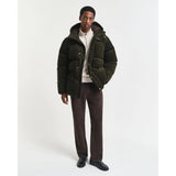 GANT Sacker Rib Half-Zip Sweatshirt In Cream