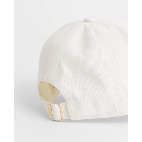 GANT Shield Cotton Twill Cap In Eggshell