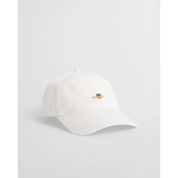 GANT Shield Cotton Twill Cap In Eggshell