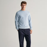 GANT Shield Crew Neck Sweatshirt in Dove Blue