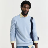 GANT Shield Crew Neck Sweatshirt In Fresh Blue
