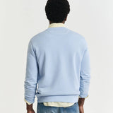 GANT Shield Crew Neck Sweatshirt In Fresh Blue