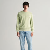 GANT Shield Crew Neck Sweatshirt in Milky Matcha