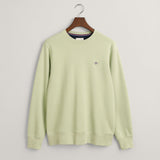 GANT Shield Crew Neck Sweatshirt in Milky Matcha