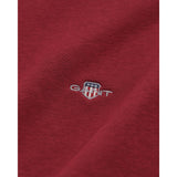 GANT Shield Half-Zip Sweatshirt In Plumped Red
