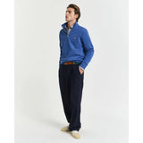 GANT Shield Half-Zip Sweatshirt In Rich Blue