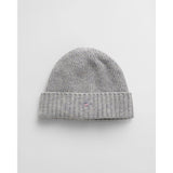 Gant Shield Wool Beanie In Grey Melange