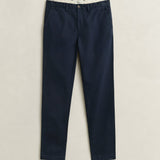 GANT Slim Fit Comfort Chinos In Evening Blue