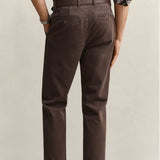 GANT Slim Fit Comfort Chinos In Shadow Brown