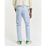 GANT Slim Fit Sunfaded Chinos In Fresh Blue