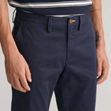 GANT Slim Fit Twill Chinos in Navy