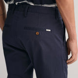 GANT Slim Fit Twill Chinos in Navy
