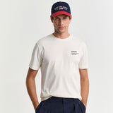 GANT Small Graphic T-Shirt in Cream