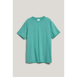 GANT Small Stripe T-shirt In Deep Green