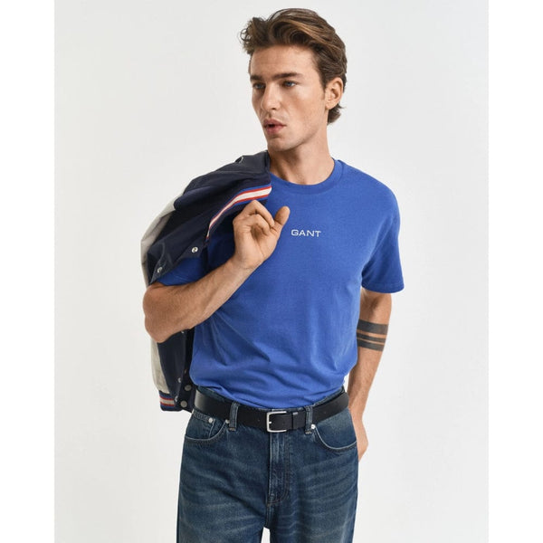 GANT Small T-shirt In Rich Blue