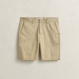 GANT Sport Chino Shorts Slim Fit In Oat Beige
