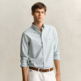 GANT Stripe Shirt Classic Oxford In Faded Olive